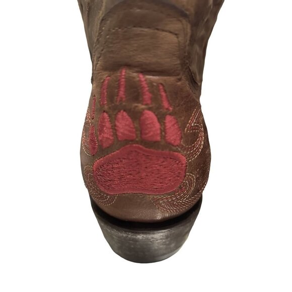 Men’s Montana Grizzly Gameday‎ Cowboy Boots, NWT Size 12D Embroidered - Picture 7 of 13